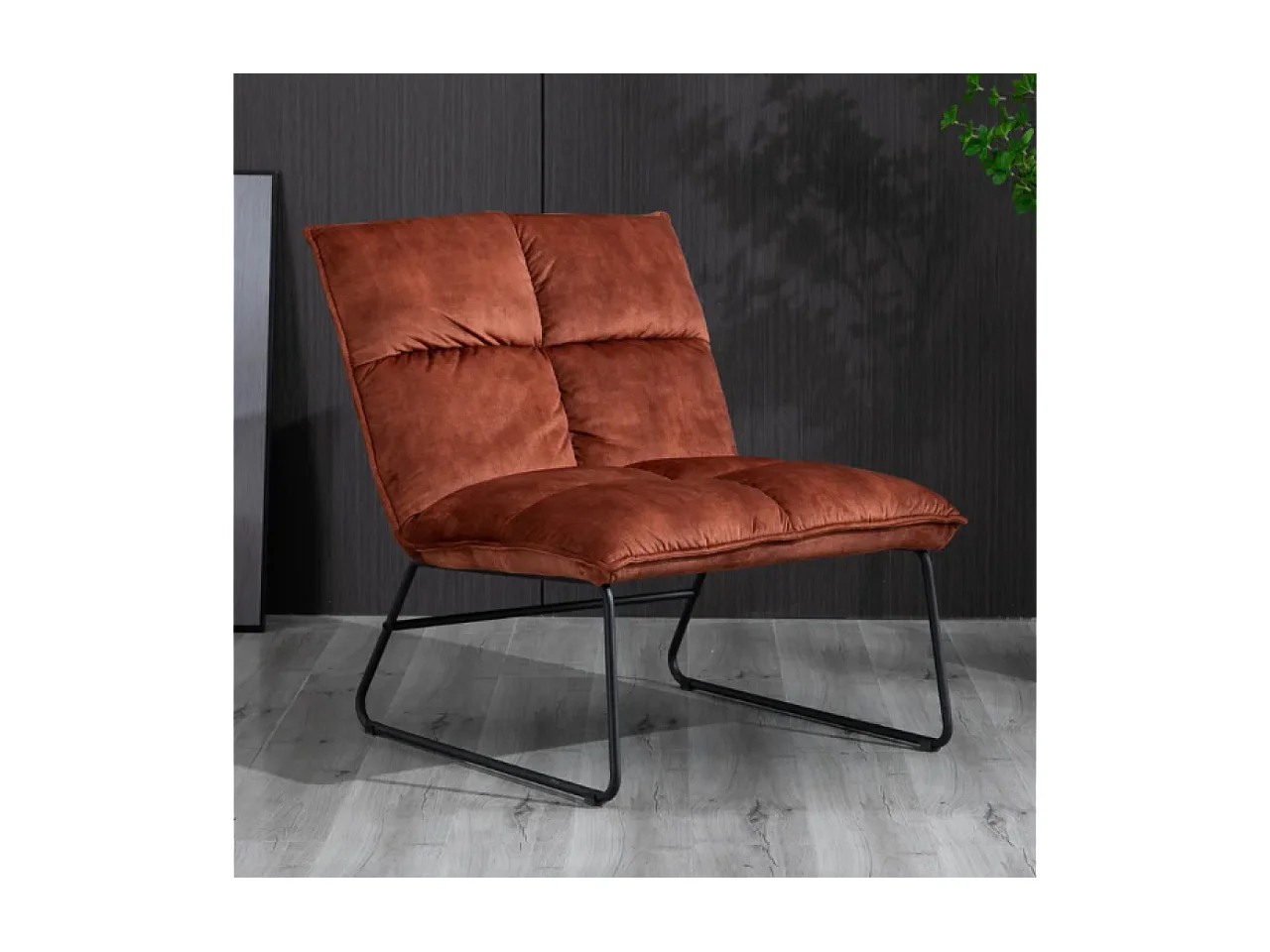 Relax Fauteuil Ruby/Tissu/Marron