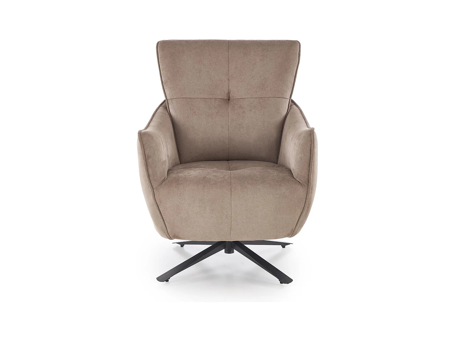 Fauteuil Scampi/revêtement en tissu/fonction pivotante/marron
