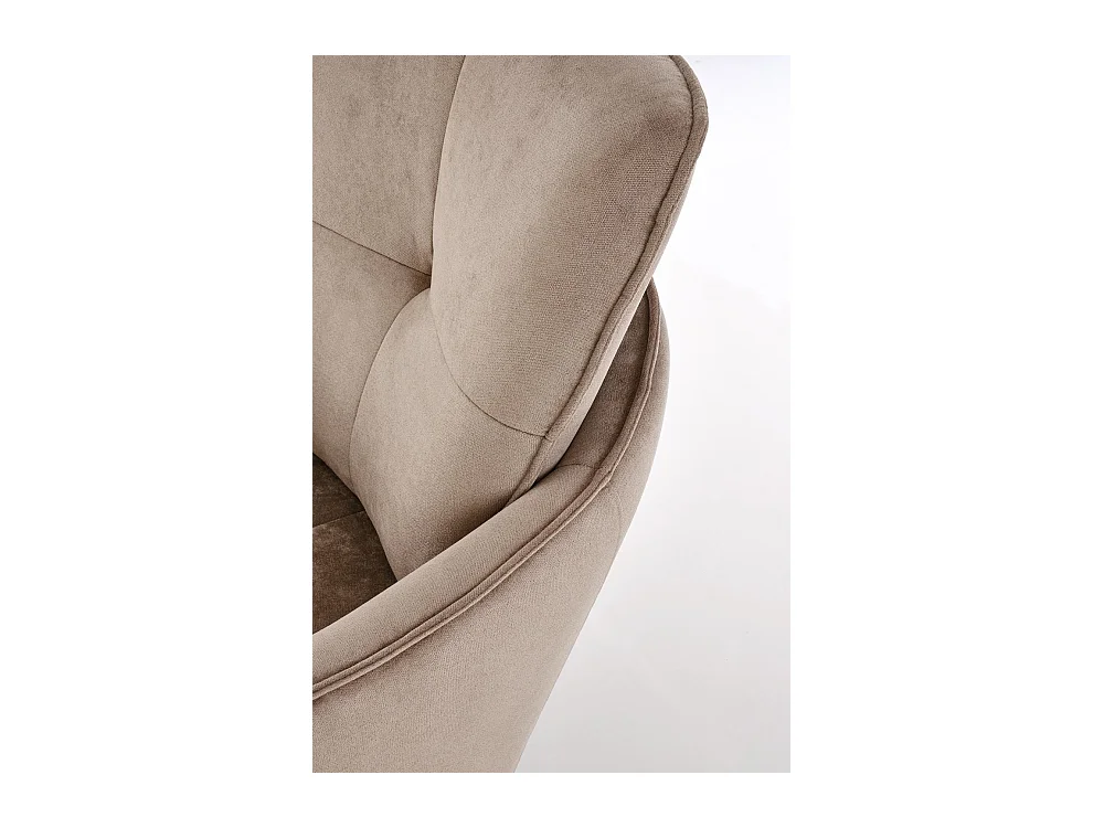 Fauteuil Scampi/revêtement en tissu/fonction pivotante/marron