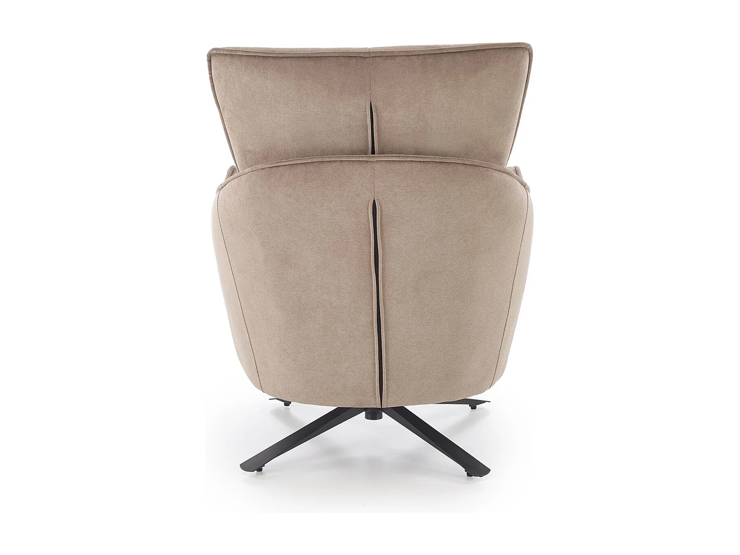 Poltrona Scampi/rivestimento in tessuto/funzione girevole/marrone