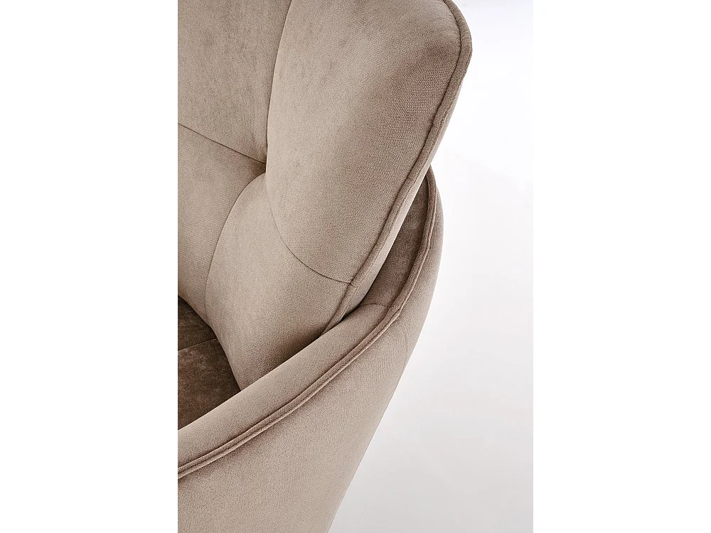 Poltrona Scampi/rivestimento in tessuto/funzione girevole/marrone