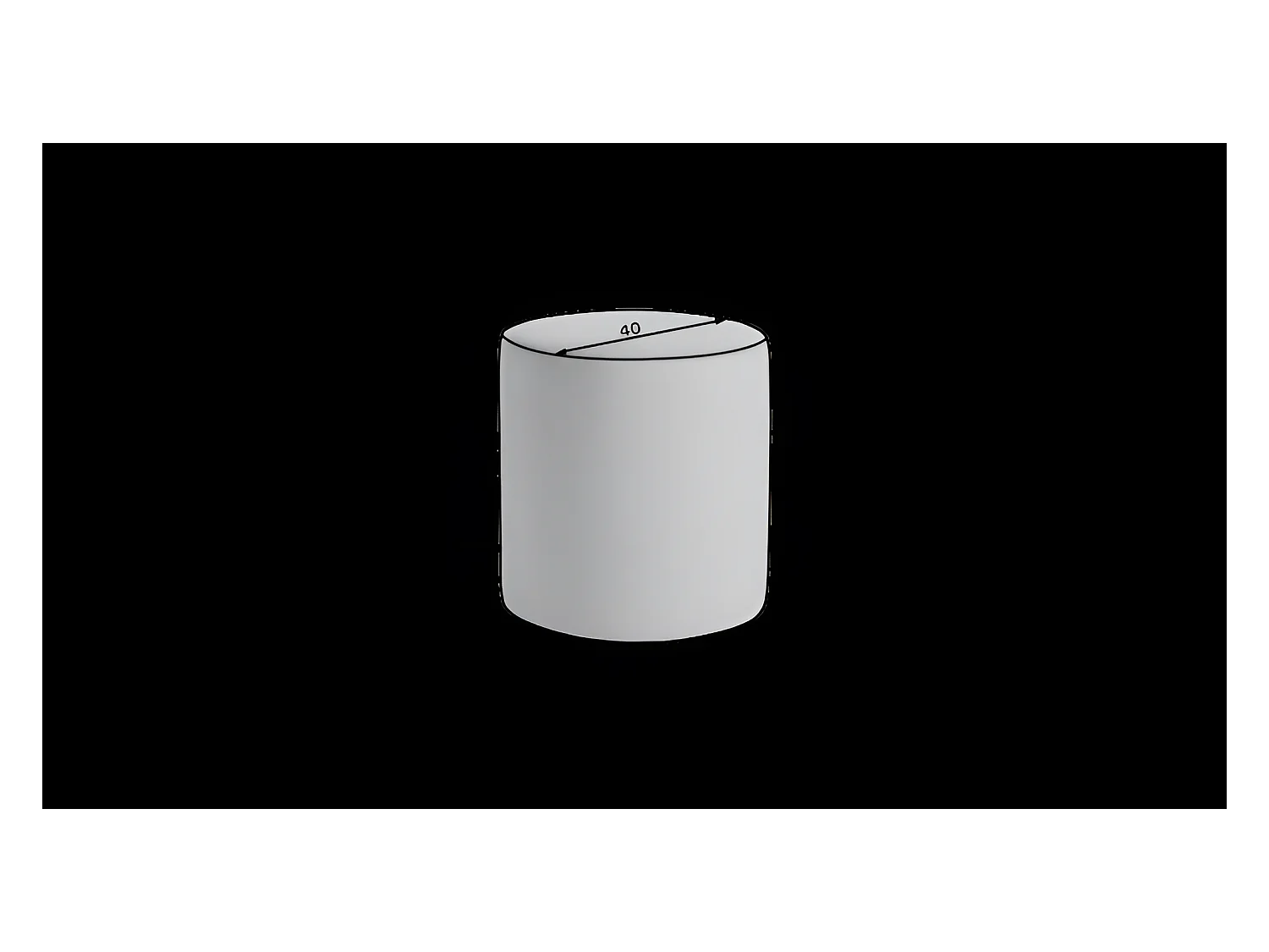 Hocker Jasmin/Stoffbezug/Orange/An Lager