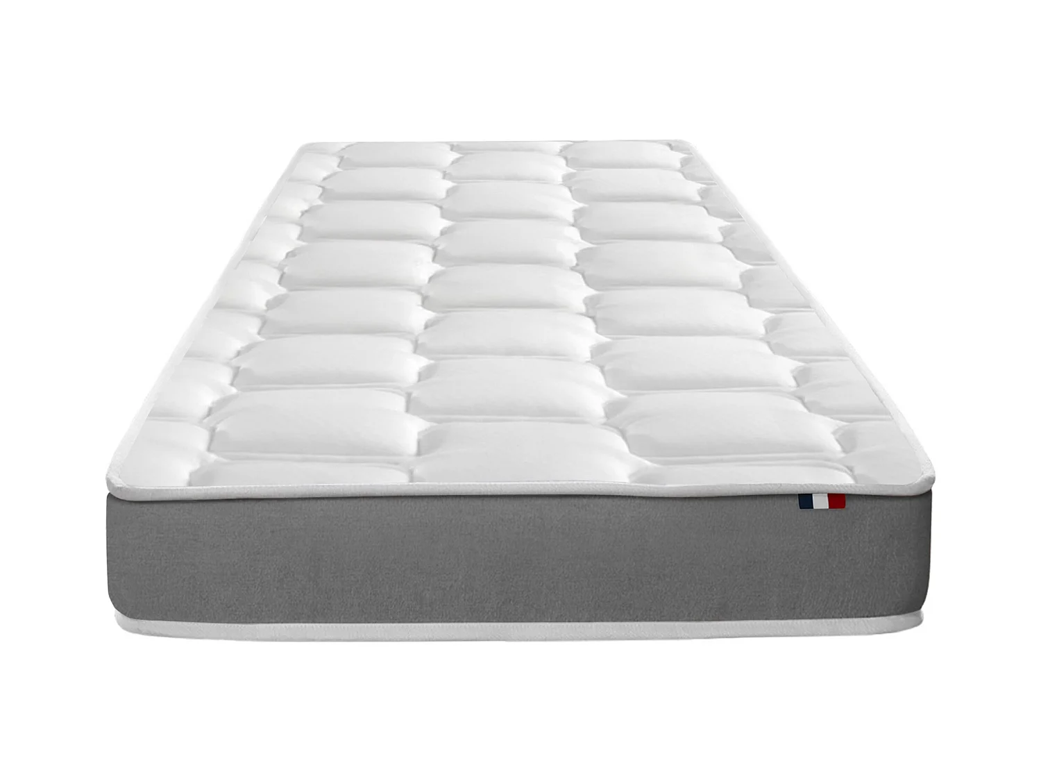 Matelas bi-confort ZENITH : accueil mémoire de forme et mousse HR Dimensions - 90 x 200 cm