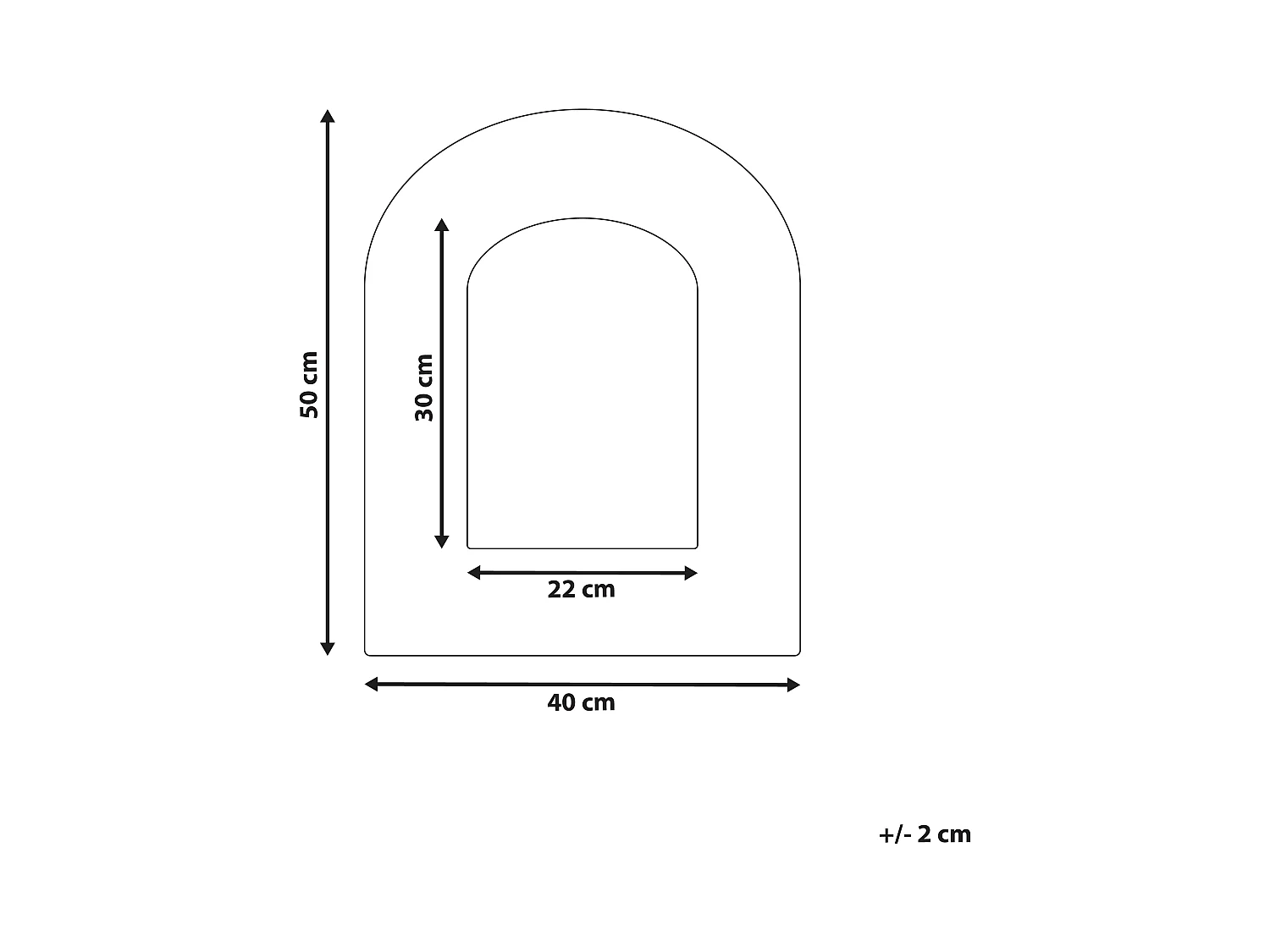 Miroir KUTAISI 40 cm 50 cm Coton Blanc cassé