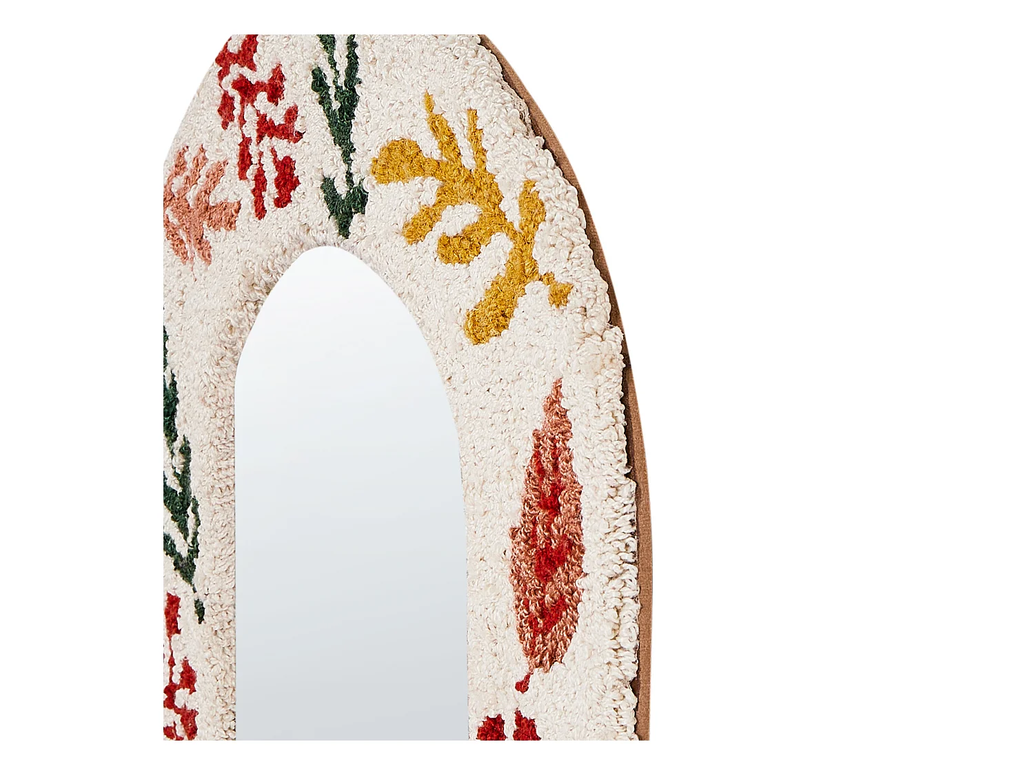 Miroir KUTAISI 40 cm 50 cm Coton Blanc cassé