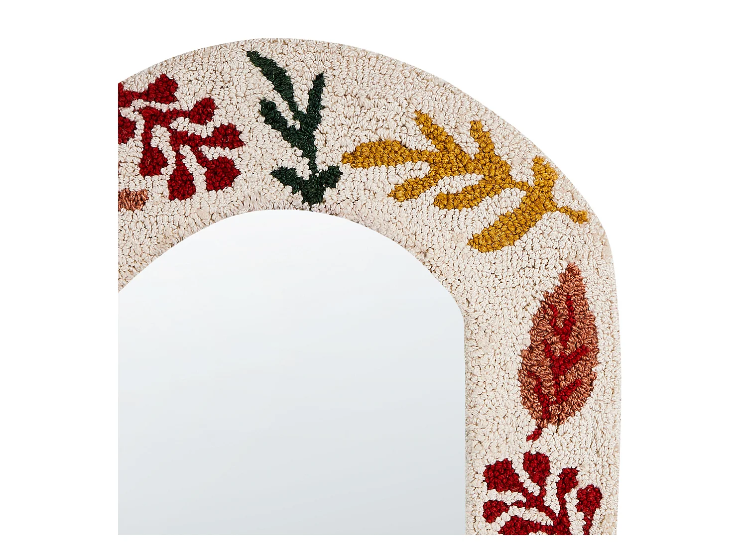 Miroir KUTAISI 40 cm 50 cm Coton Blanc cassé