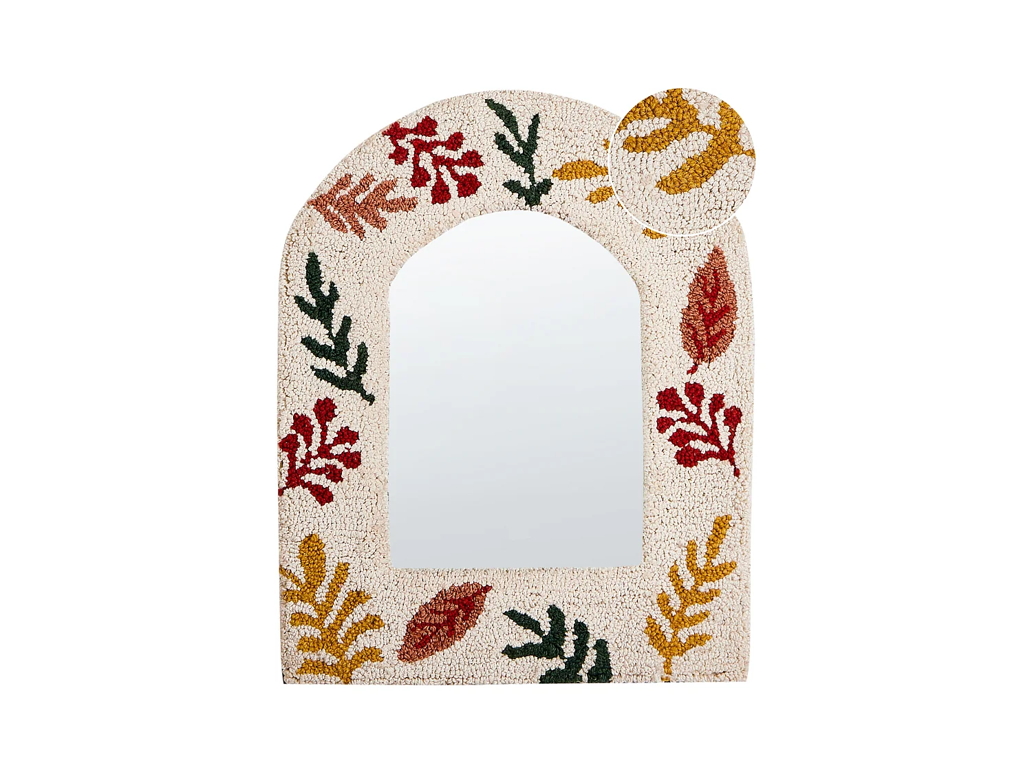 Espejo KUTAISI 40 cm 50 cm Blanco crema
