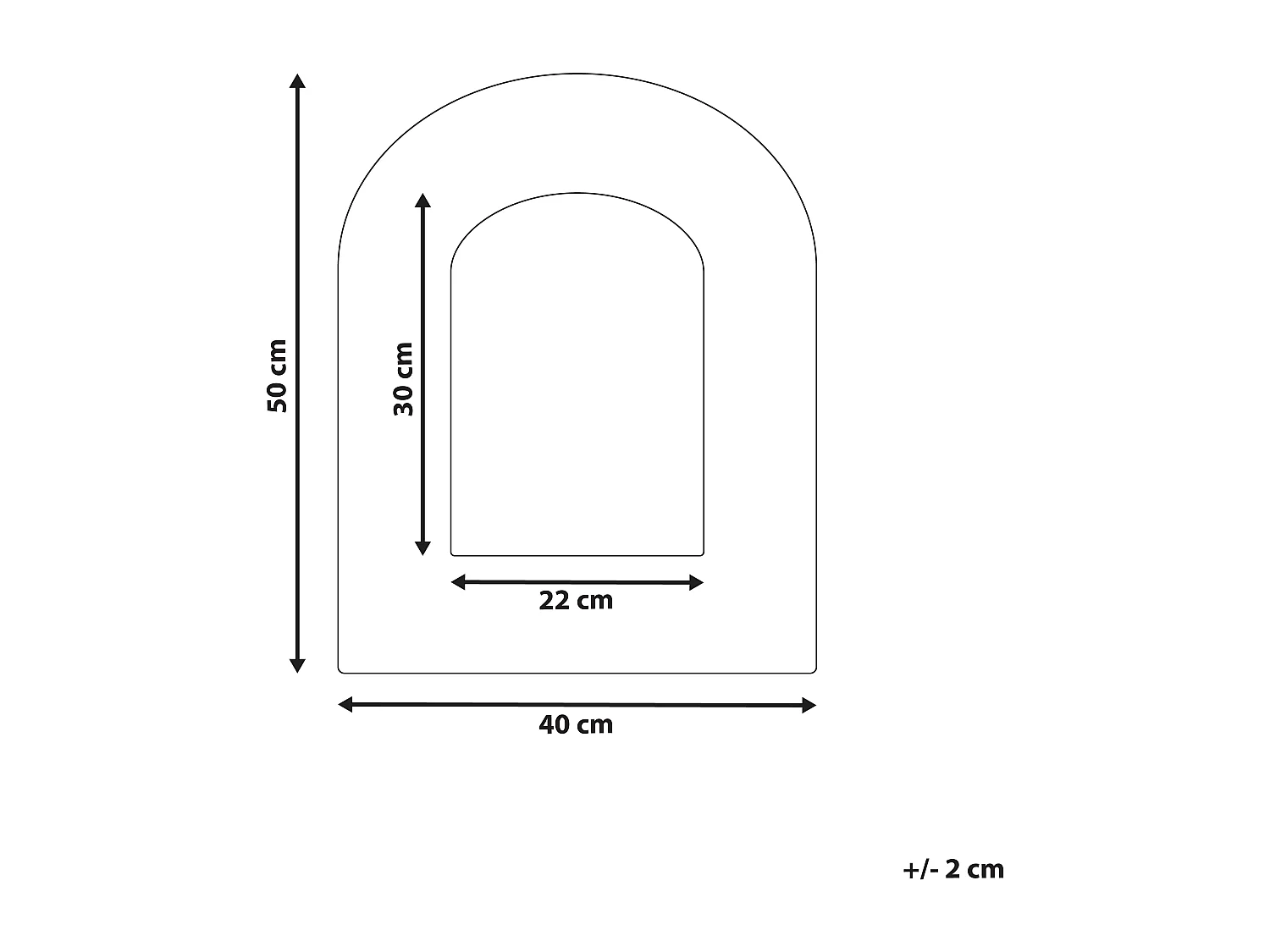 Miroir KUTAISI 40 cm 50 cm Coton Blanc cassé