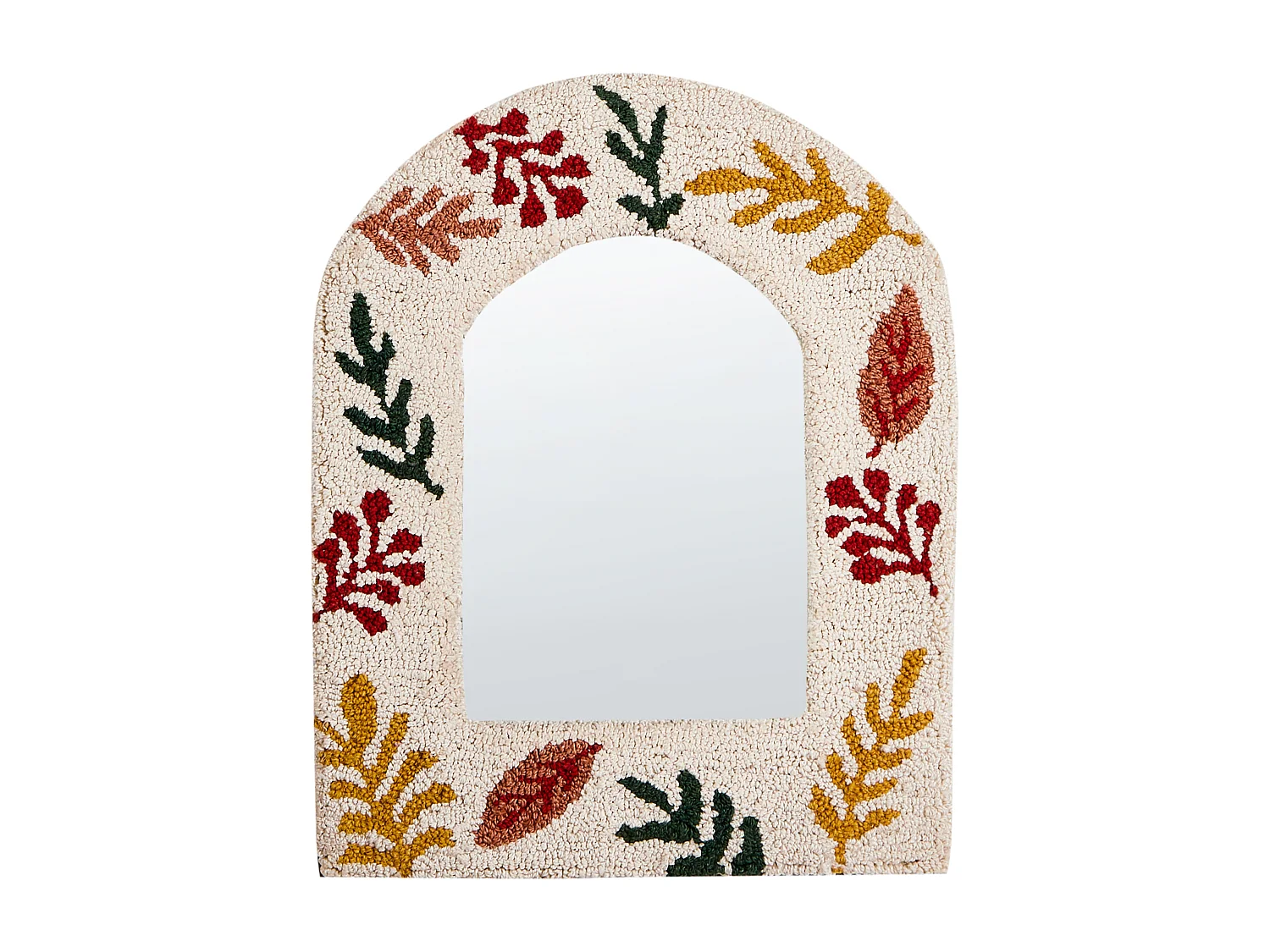 Miroir KUTAISI 40 cm 50 cm Coton Blanc cassé