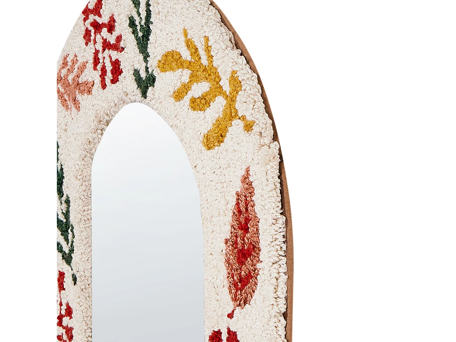 Miroir KUTAISI 40 cm 50 cm Coton Blanc cassé