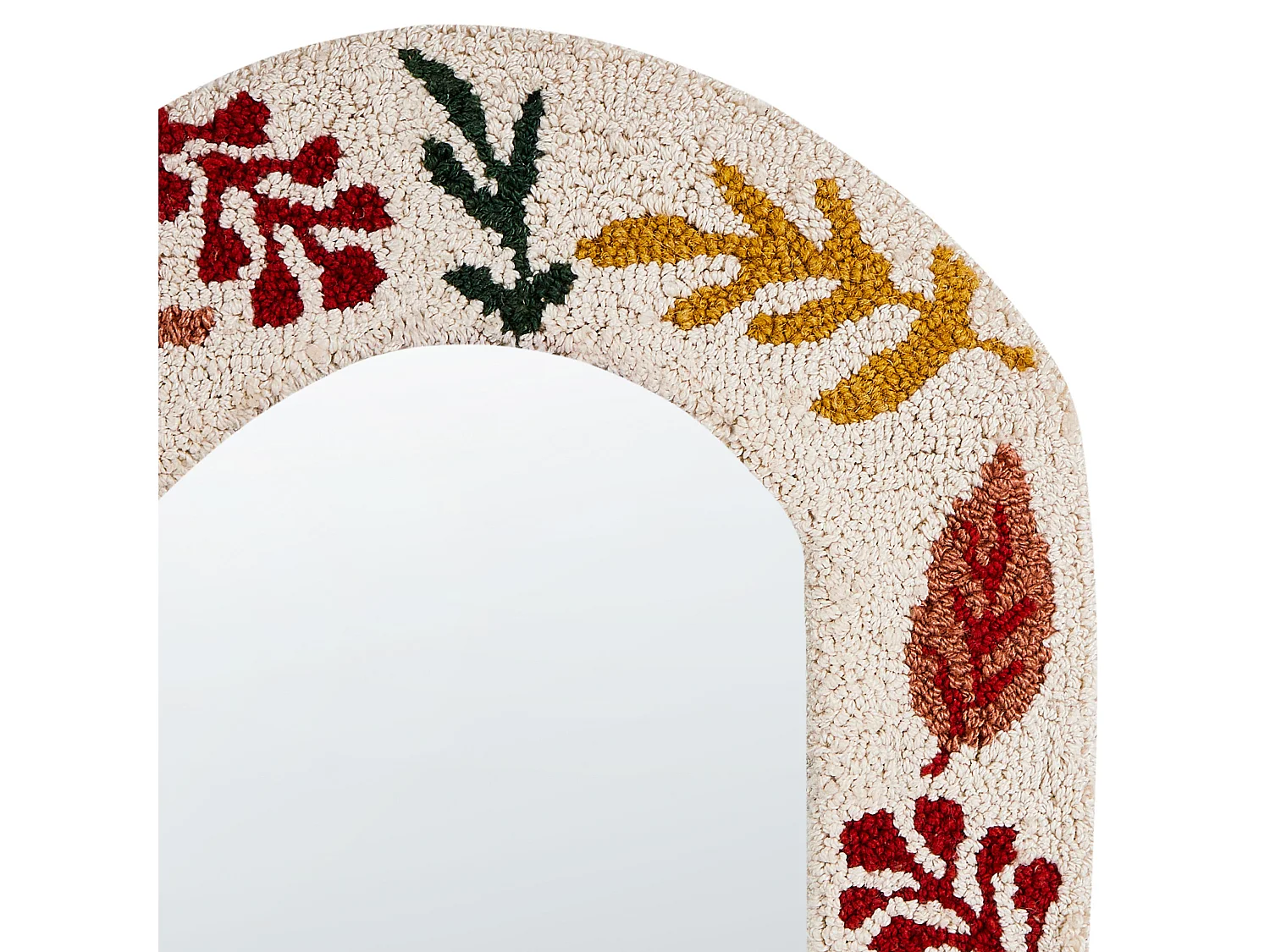 Miroir KUTAISI 40 cm 50 cm Coton Blanc cassé