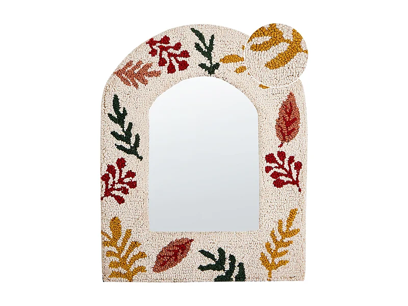 Espelho KUTAISI 40 cm 50 cm Branco creme