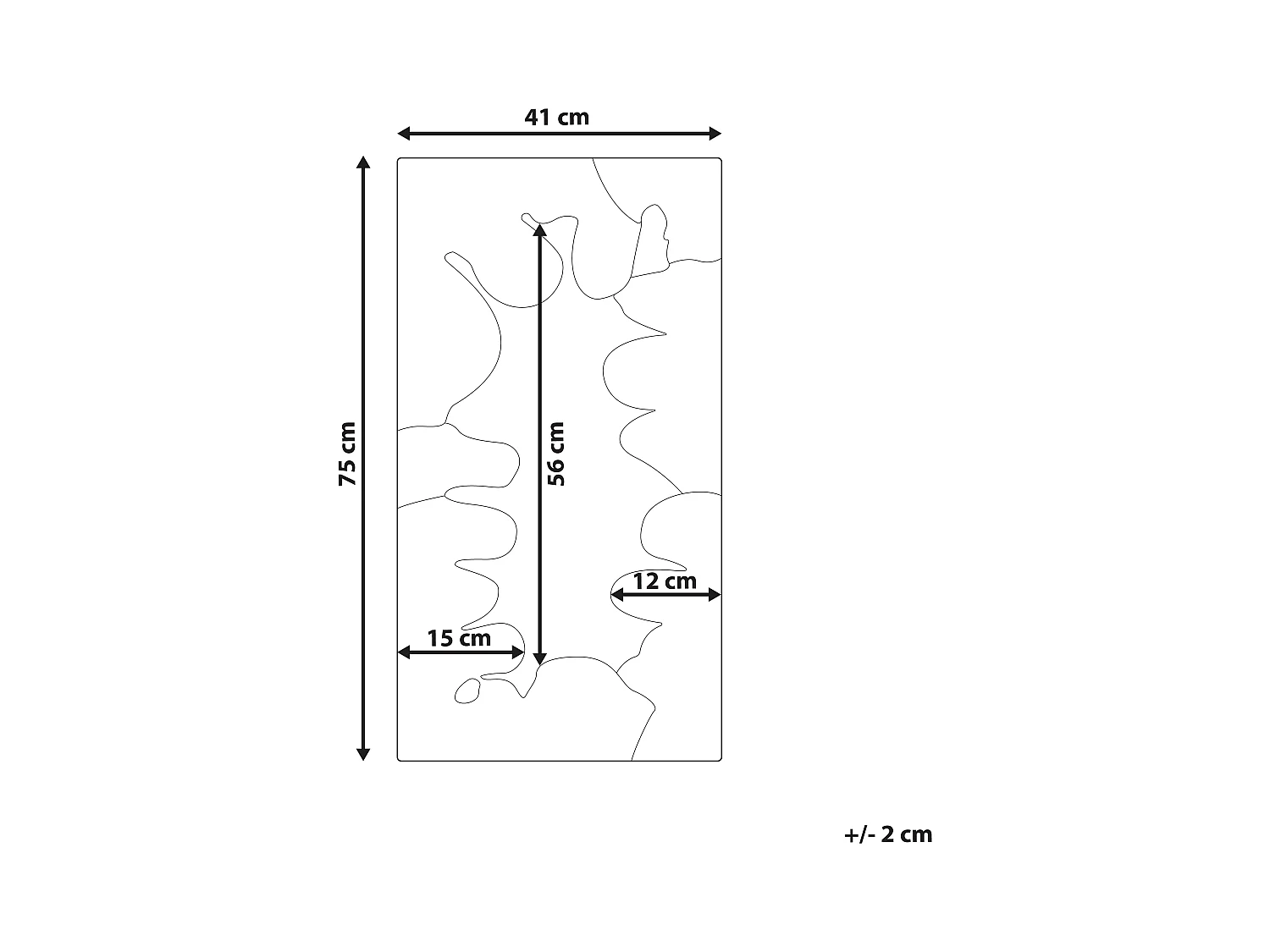 Miroir CAGERI 41 cm 75 cm Coton Rose