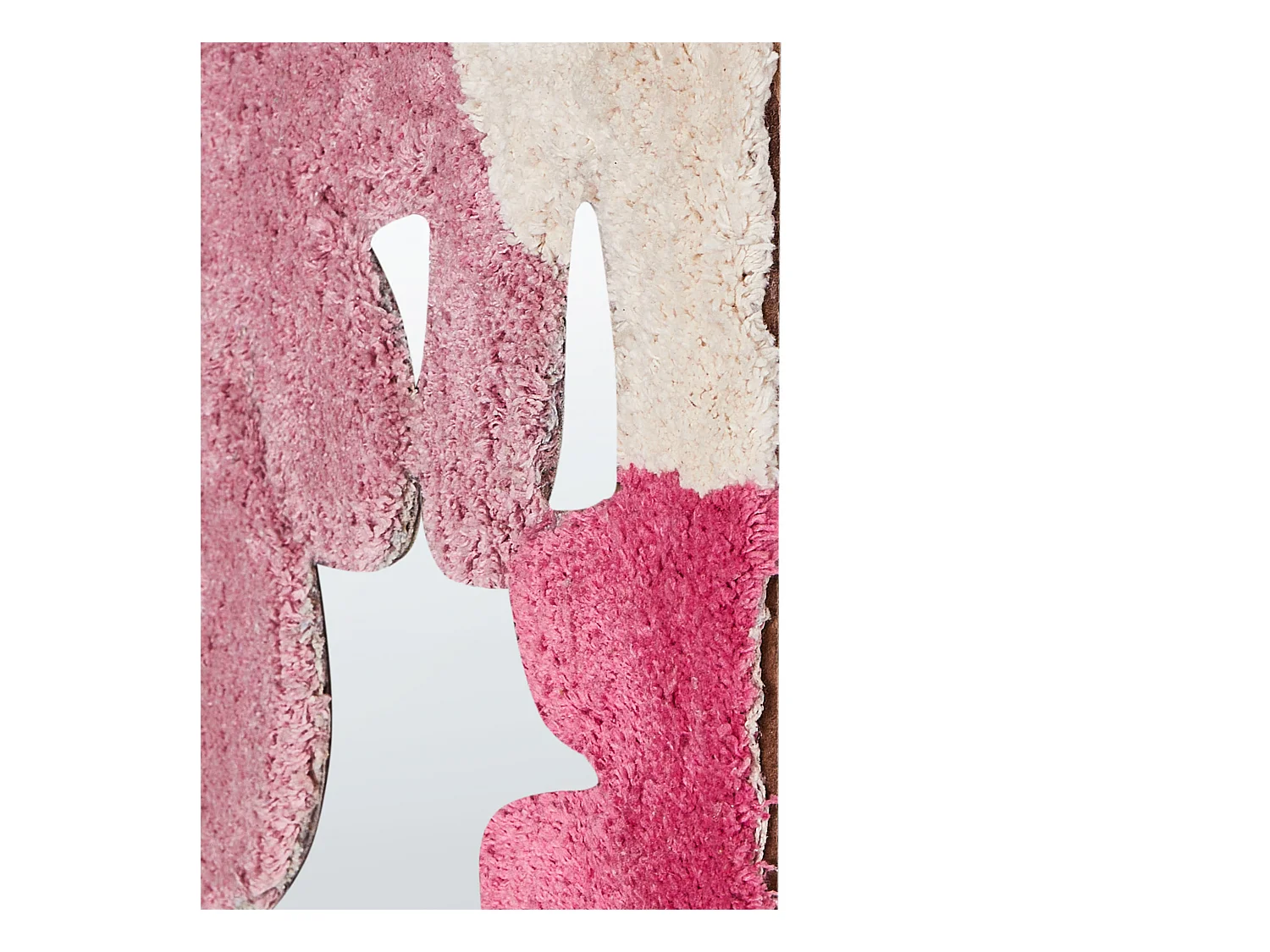 Miroir CAGERI 41 cm 75 cm Coton Rose