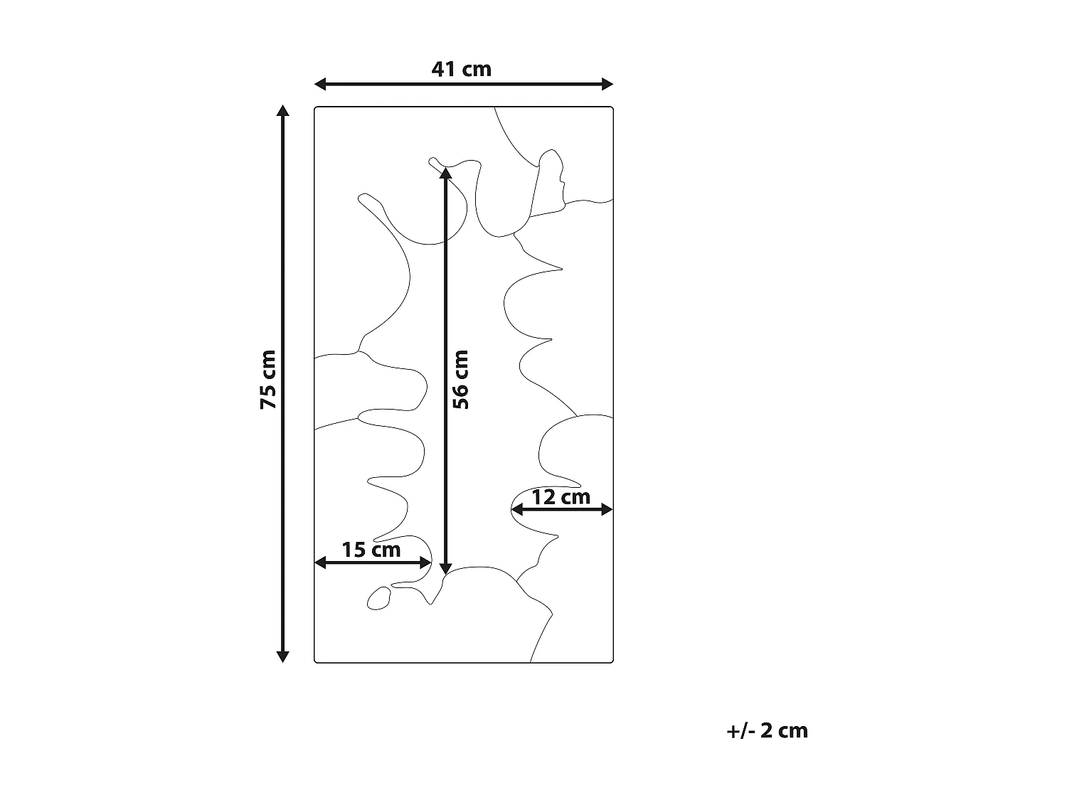 Miroir CAGERI 41 cm 75 cm Coton Rose