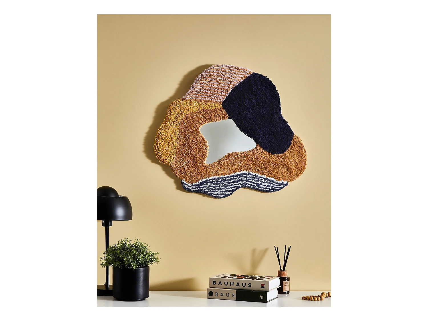 Miroir ABASZA 60 cm 62 cm Coton Multicolore