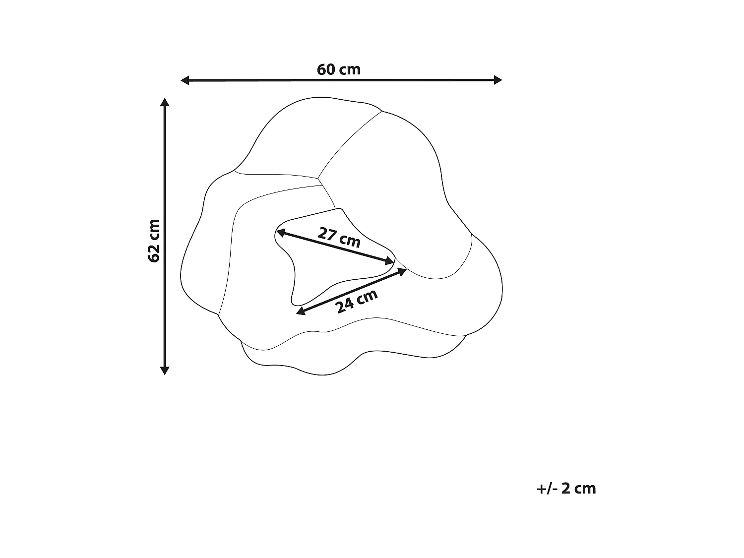 Miroir ABASZA 60 cm 62 cm Coton Multicolore