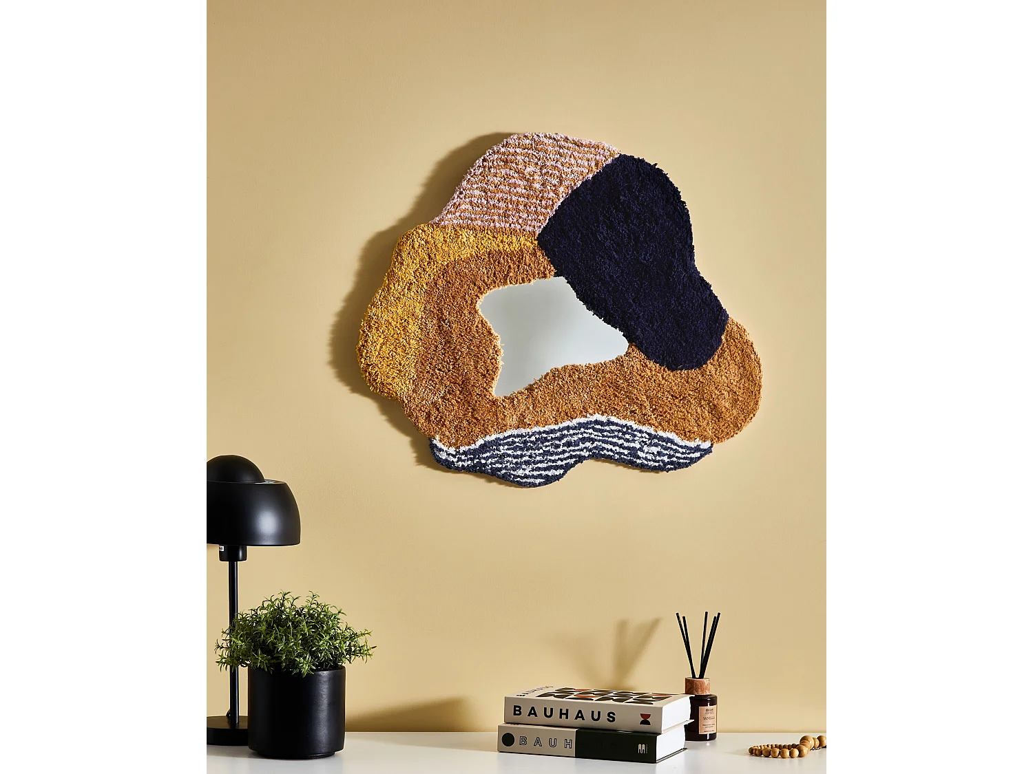 Miroir ABASZA 60 cm 62 cm Coton Multicolore