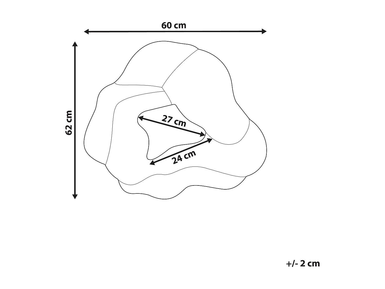Miroir ABASZA 60 cm 62 cm Coton Multicolore