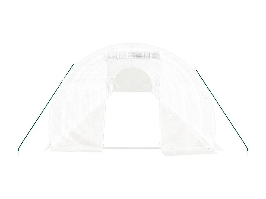 Ruime kas van wit staal 48 m² 16x3x2 m