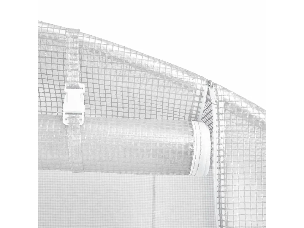 Ruime kas van wit staal 48 m² 16x3x2 m