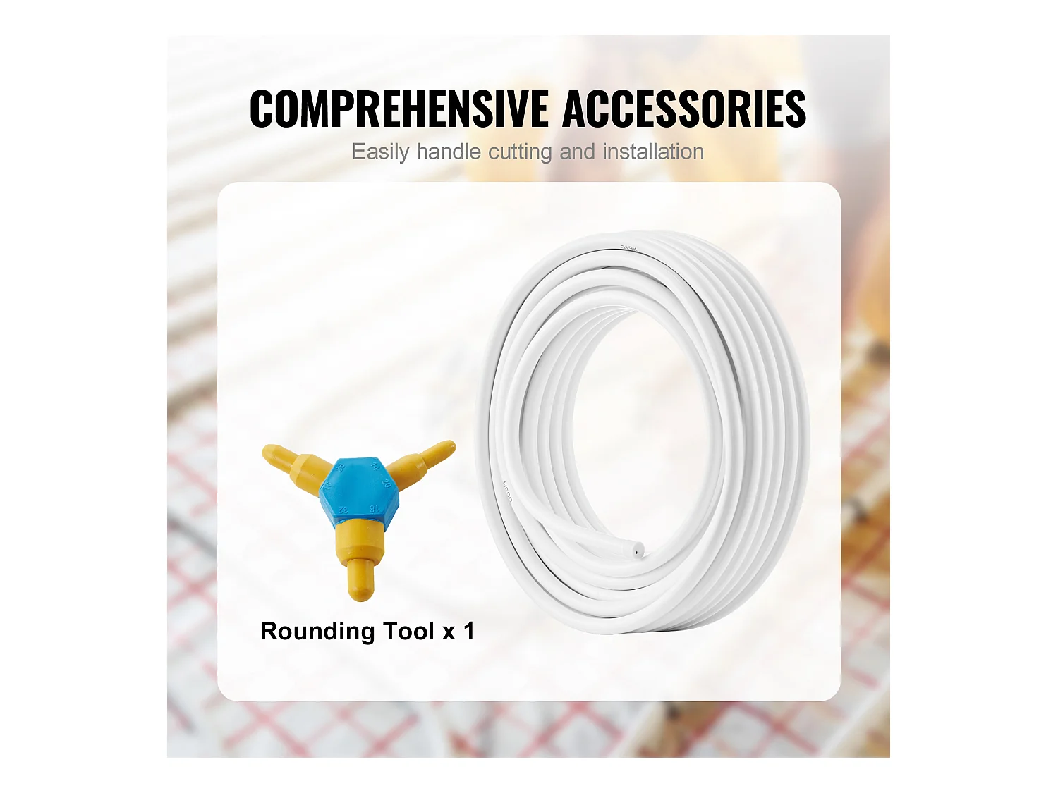 Tube SucceBuy PEX-AL-PEX 208cm, Tuyau d'Arrosage, Tuyau Composite Aluminium-Plastique, Barrière à l'Oxygène