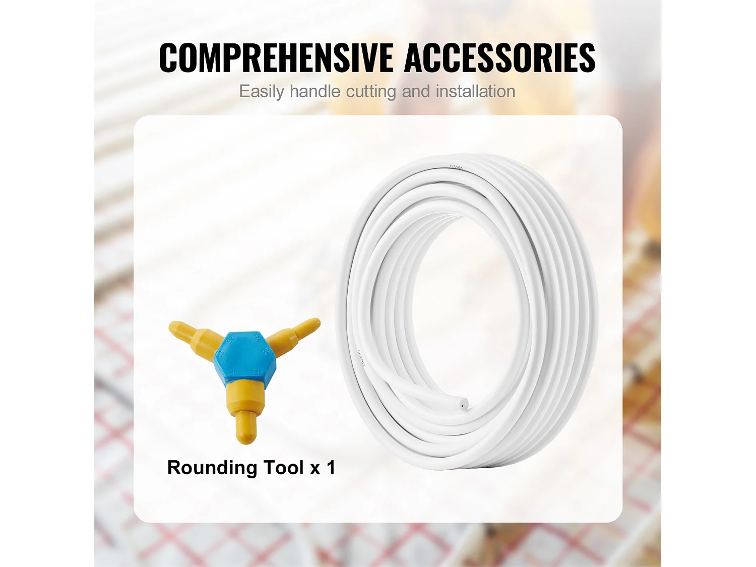 Tube SucceBuy PEX-AL-PEX 208cm, Tuyau d'Arrosage, Tuyau Composite Aluminium-Plastique, Barrière à l'Oxygène