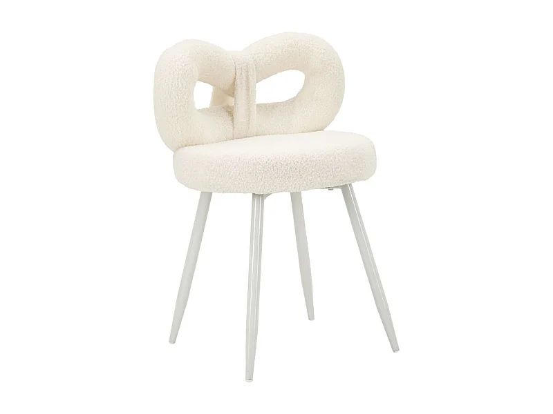 Chaise Noeud, Blanc, 40x40x67 cm, Epikasa
