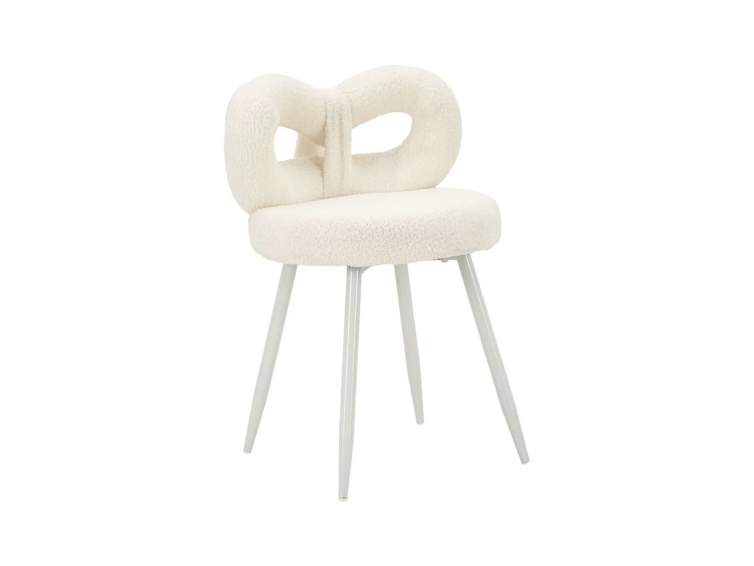 Chaise Noeud, Blanc, 40x40x67 cm, Epikasa