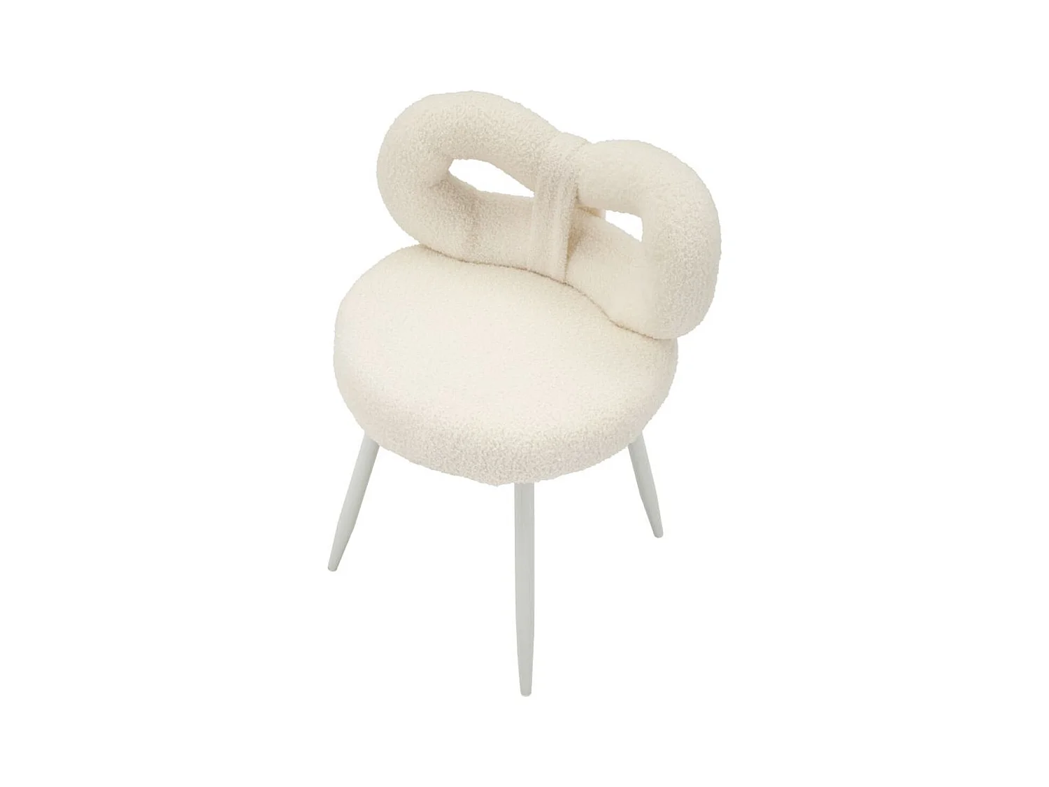 Chaise Noeud, Blanc, 40x40x67 cm, Epikasa