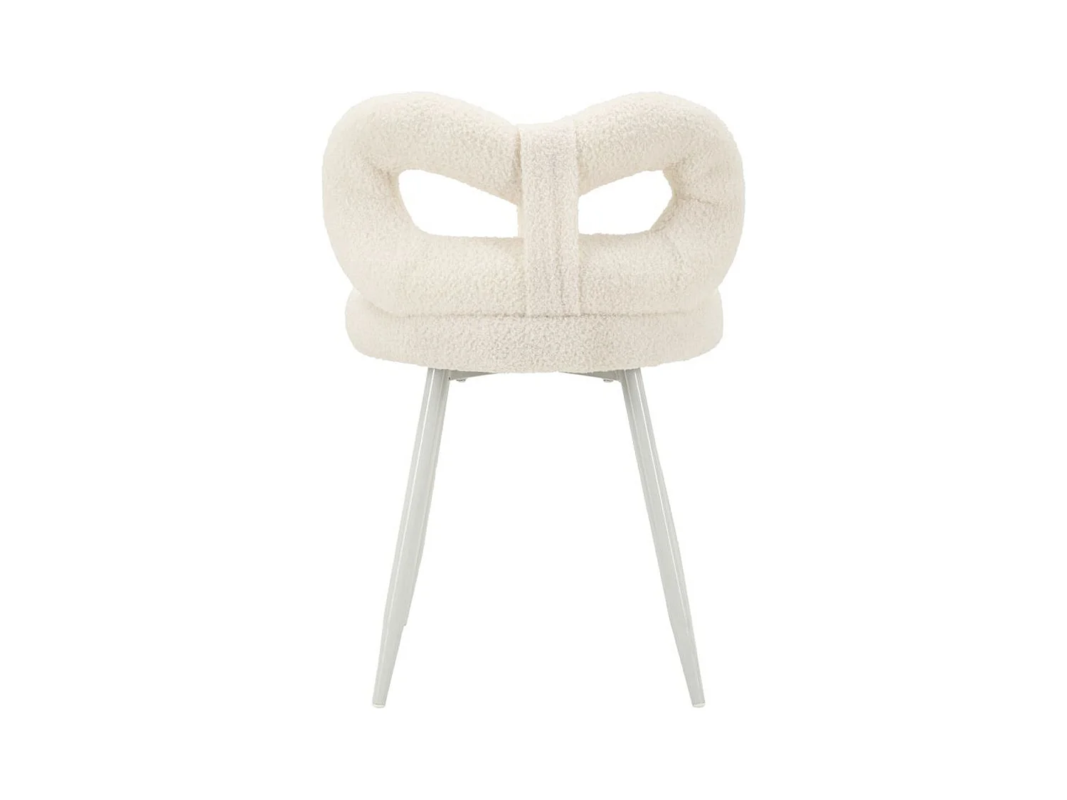 Chaise Noeud, Blanc, 40x40x67 cm, Epikasa