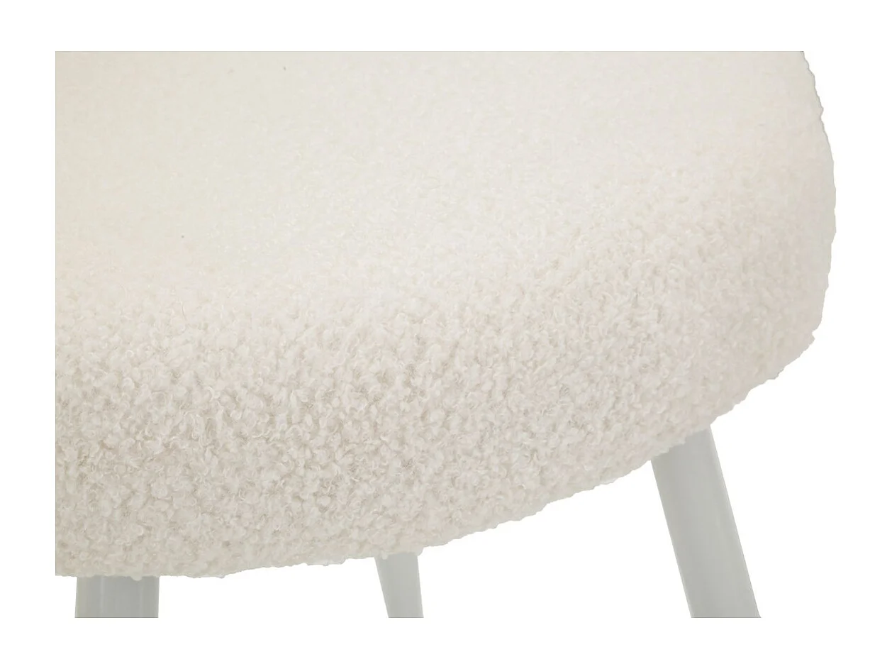 Krzesło Wstążka, Biały, 40x40x67 cm, Seven Design