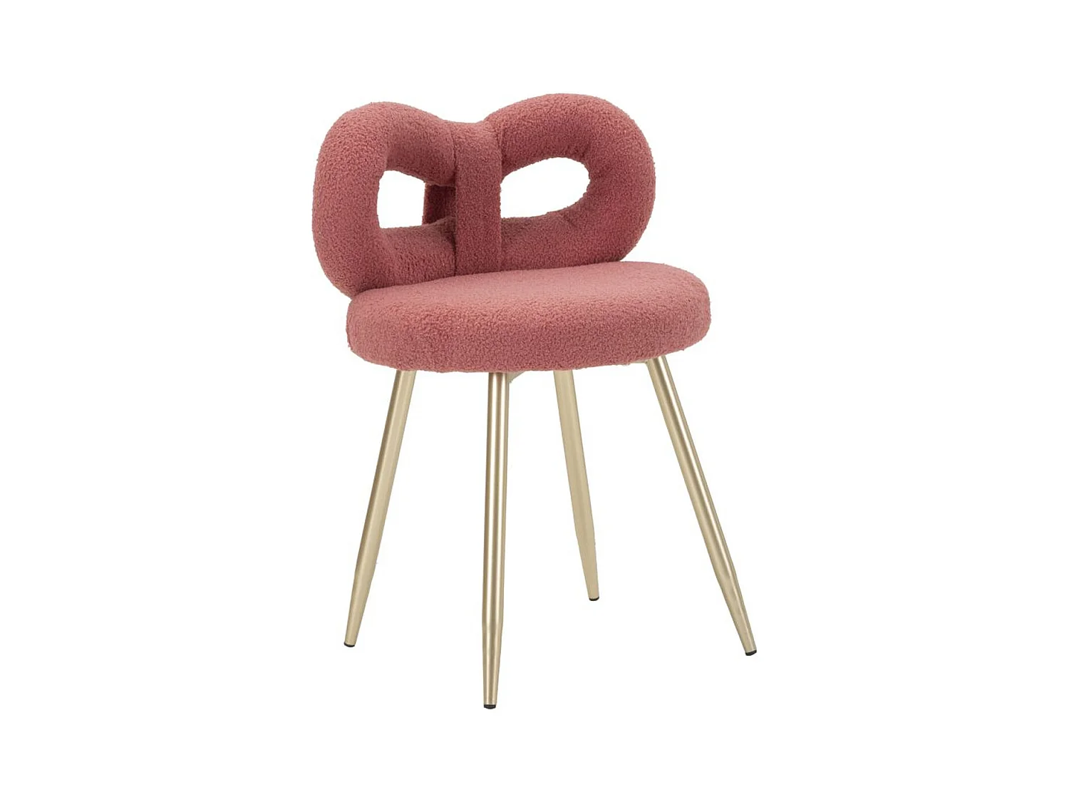 Chaise Noeud 1, Rose, 40x40x67 cm, Seven Design