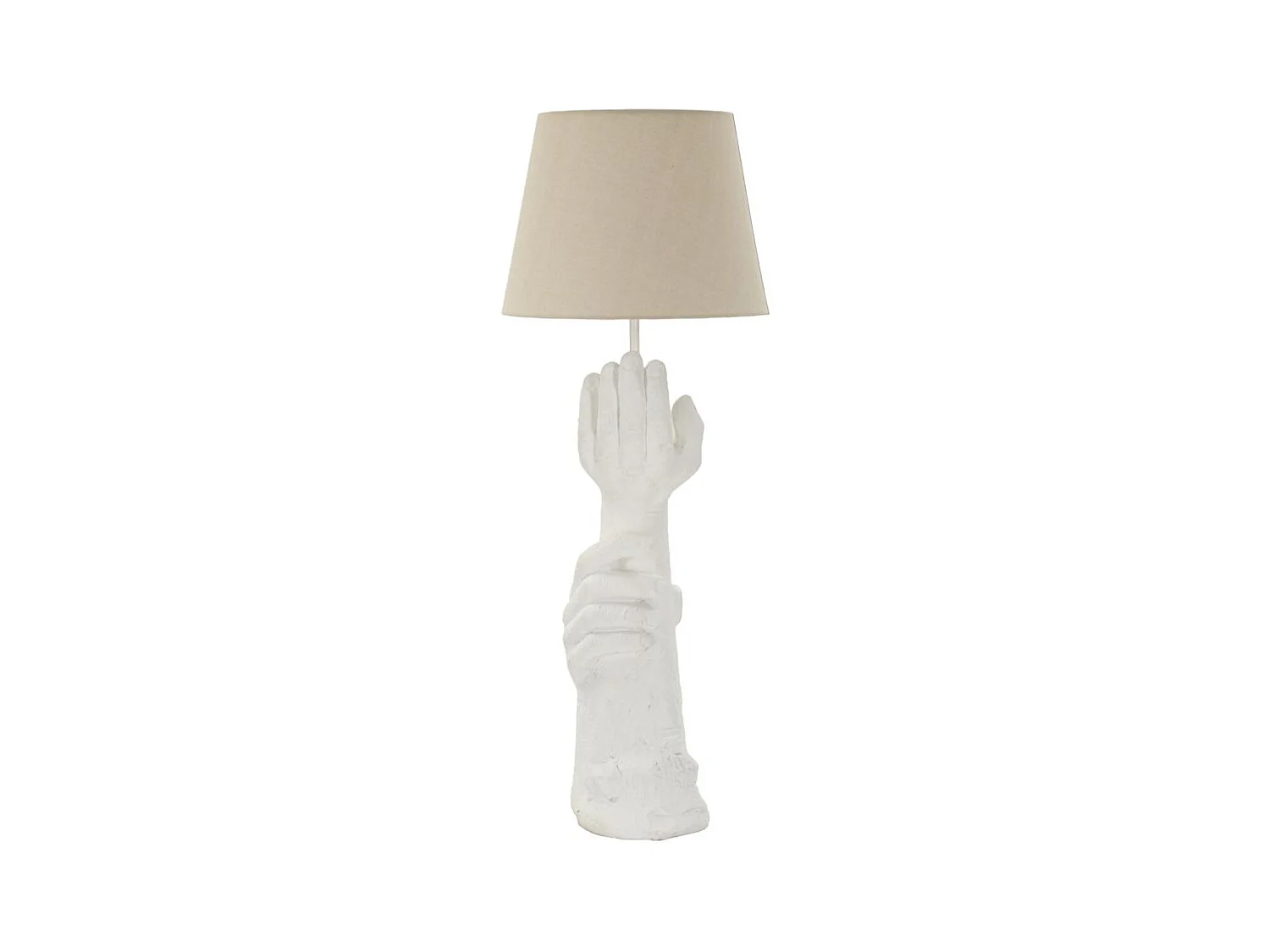 Lampe à Poser Mains, Blanc, 35x35x93 cm, Seven Design