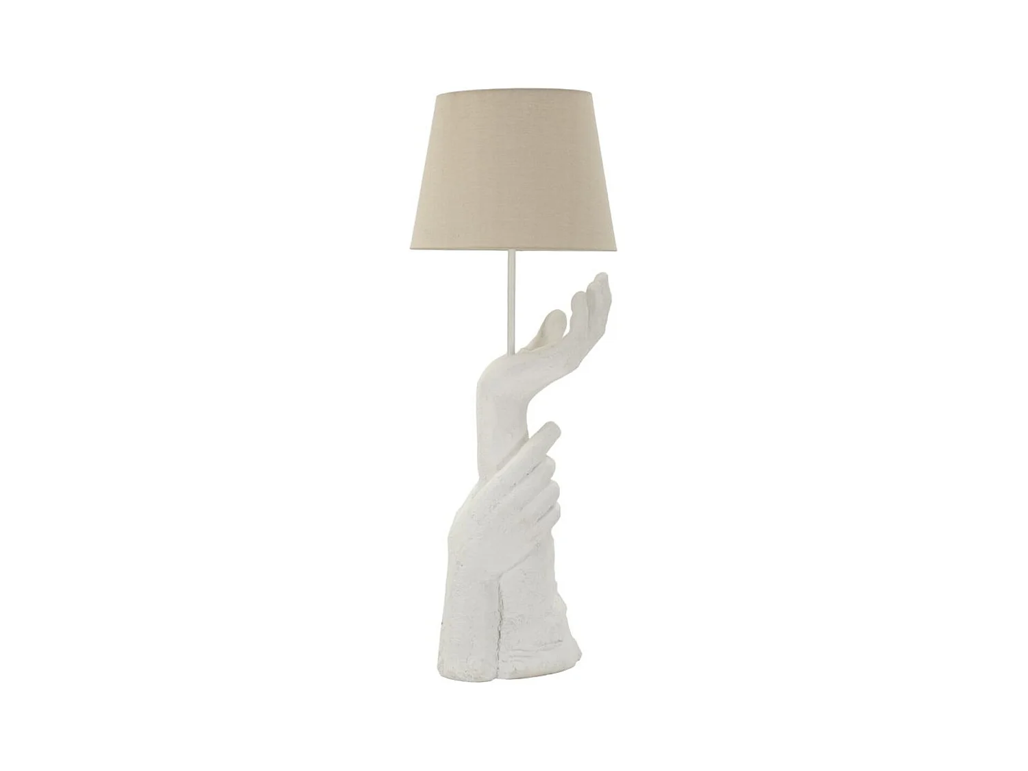 Lampe à Poser Mains, Blanc, 35x35x93 cm, Epikasa