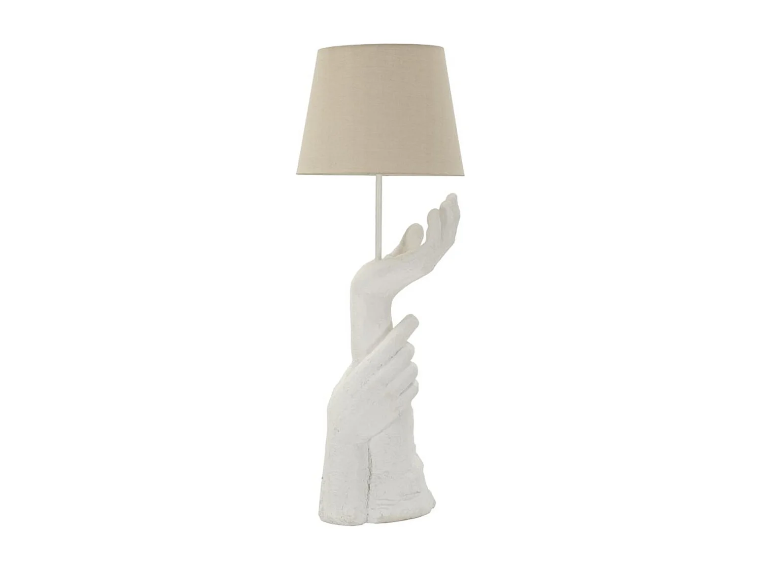 Lampe à Poser Mains, Blanc, 35x35x93 cm, Seven Design