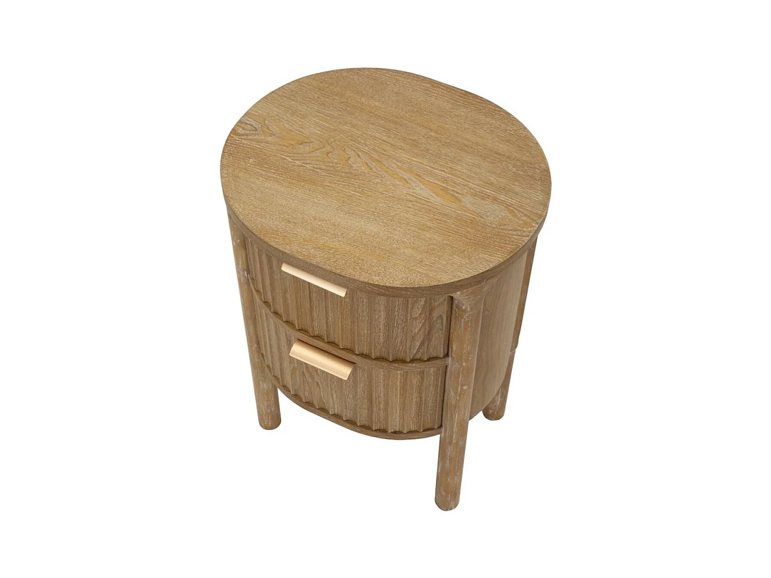 Table de Chevet MF754, Marron, 38x34,5x52 cm, Seven Design