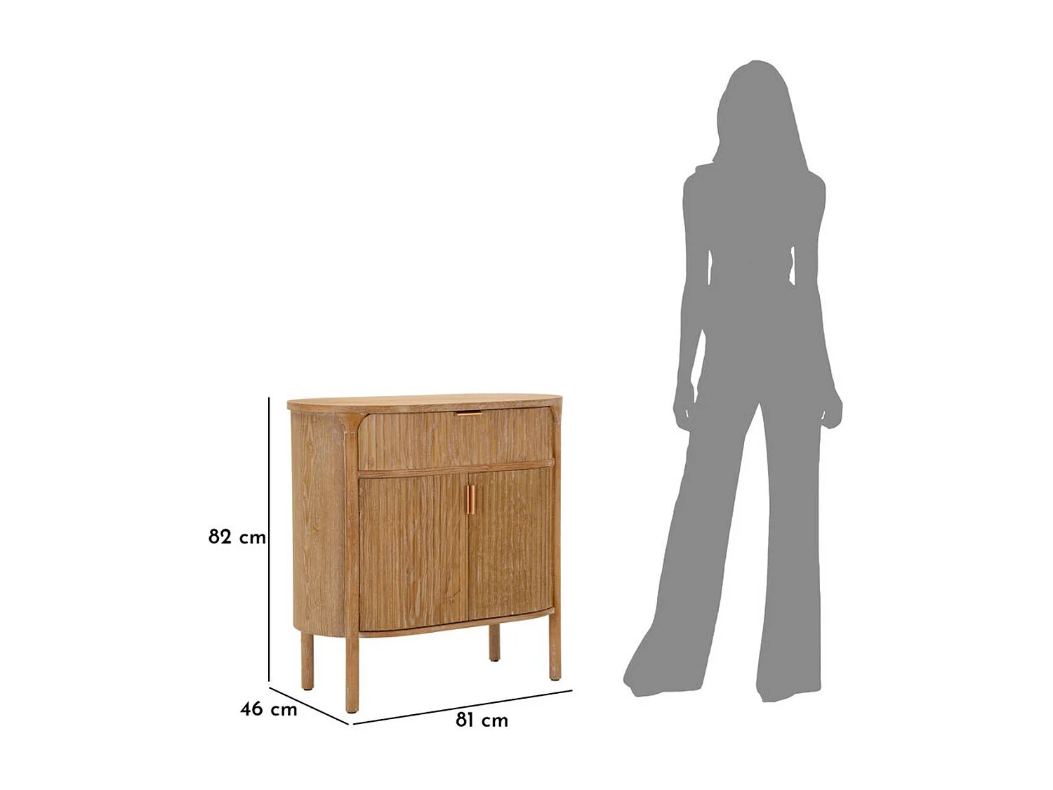 Credenza MF767, Marrone, 81x46x82 cm, Epikasa