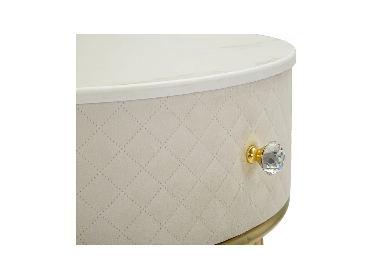 Comodino MF755, Beige, 52x52x70 cm, Epikasa