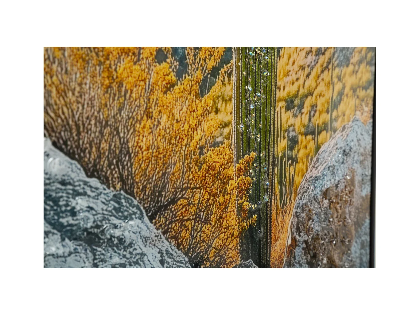 Impression sur Toile avec Cadre Cactus 1, Multicouleur, 60x4x90 cm, Seven Design