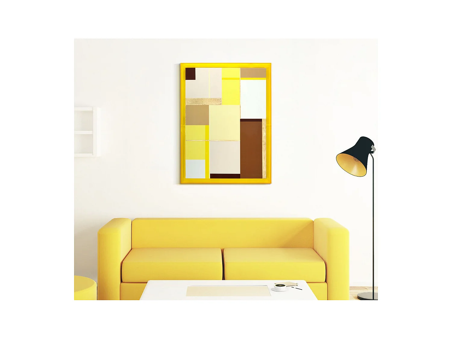 Impression sur Toile avec Cadre Psychédélique, Multicouleur, 60x3,3x80 cm, Seven Design