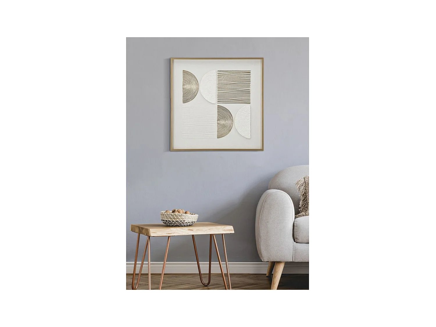 Afdrukken op Canvas met Lijst MF789, Veelkleurig, 60x3x60 cm, Seven Design