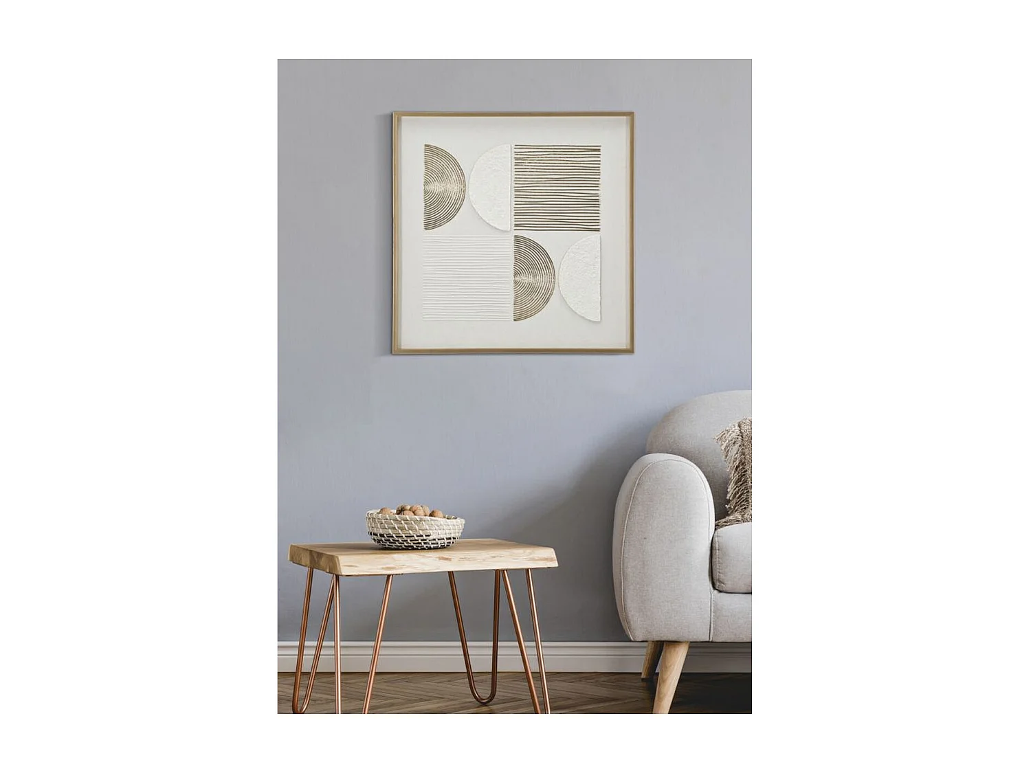 Impression sur Toile avec Cadre MF789, Multicouleur, 60x3x60 cm, Seven Design