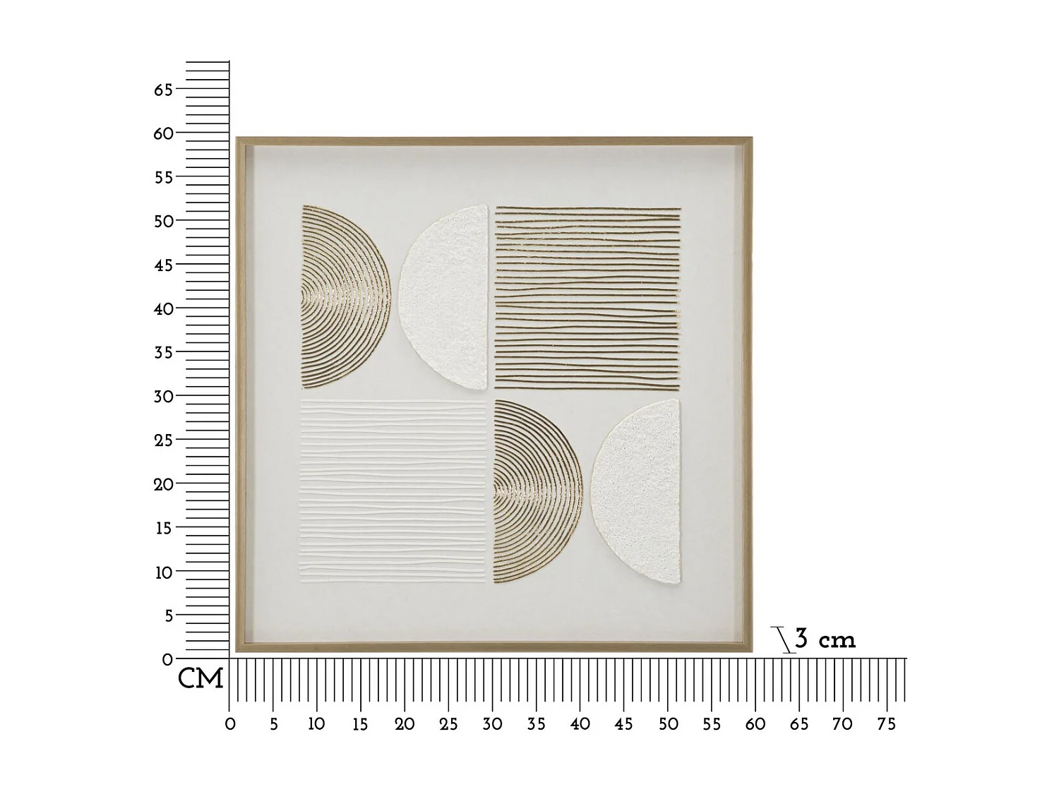 Impression sur Toile avec Cadre MF789, Multicouleur, 60x3x60 cm, Seven Design