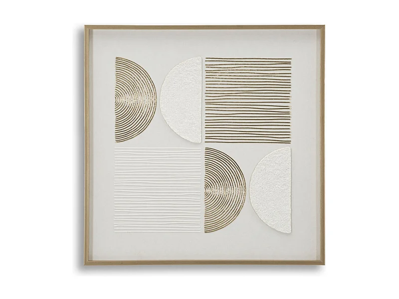 Afdrukken op Canvas met Lijst MF789, Veelkleurig, 60x3x60 cm, Seven Design