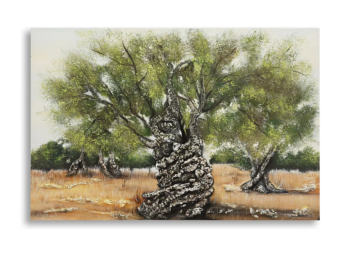 Stampa su Tela Albero, Multicolore, 120x3,8x80 cm, Seven Design