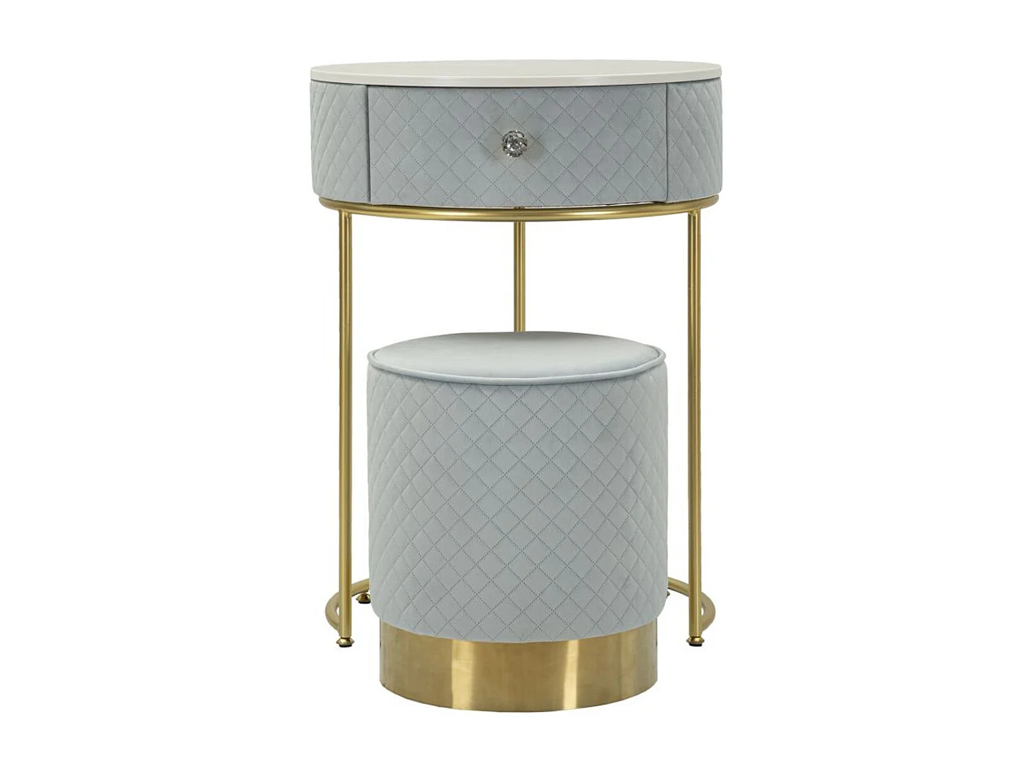 Comodino MF757, Blu, 52x52x70 cm, Epikasa