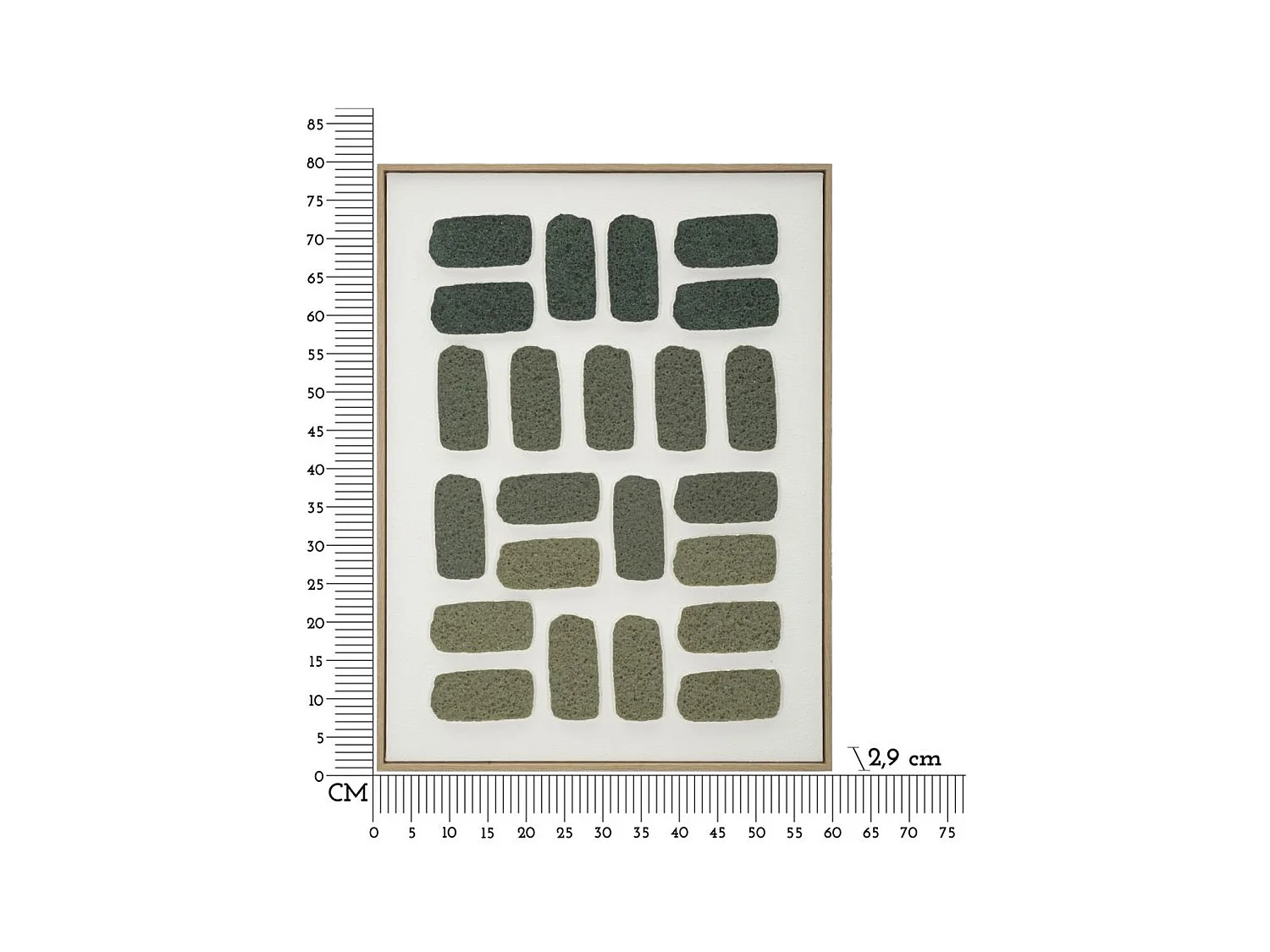 Impression sur Toile avec Cadre MF784, Multicouleur, 60x2,9x80 cm, Seven Design