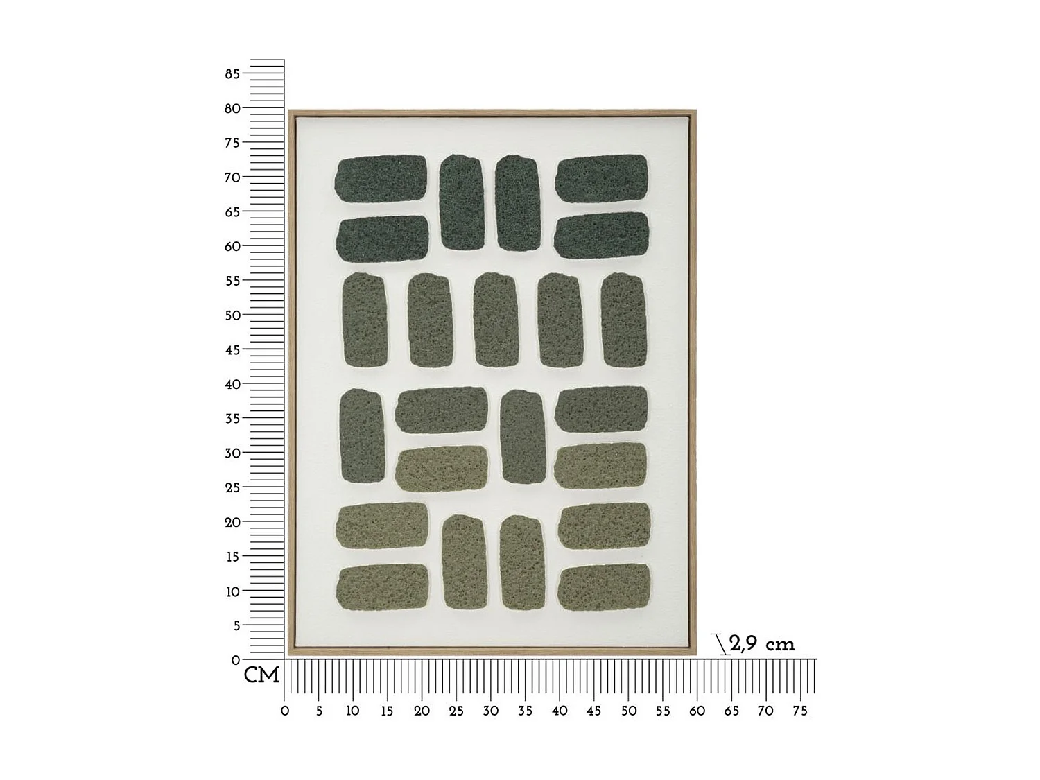 Impression sur Toile avec Cadre MF784, Multicouleur, 60x2,9x80 cm, Seven Design