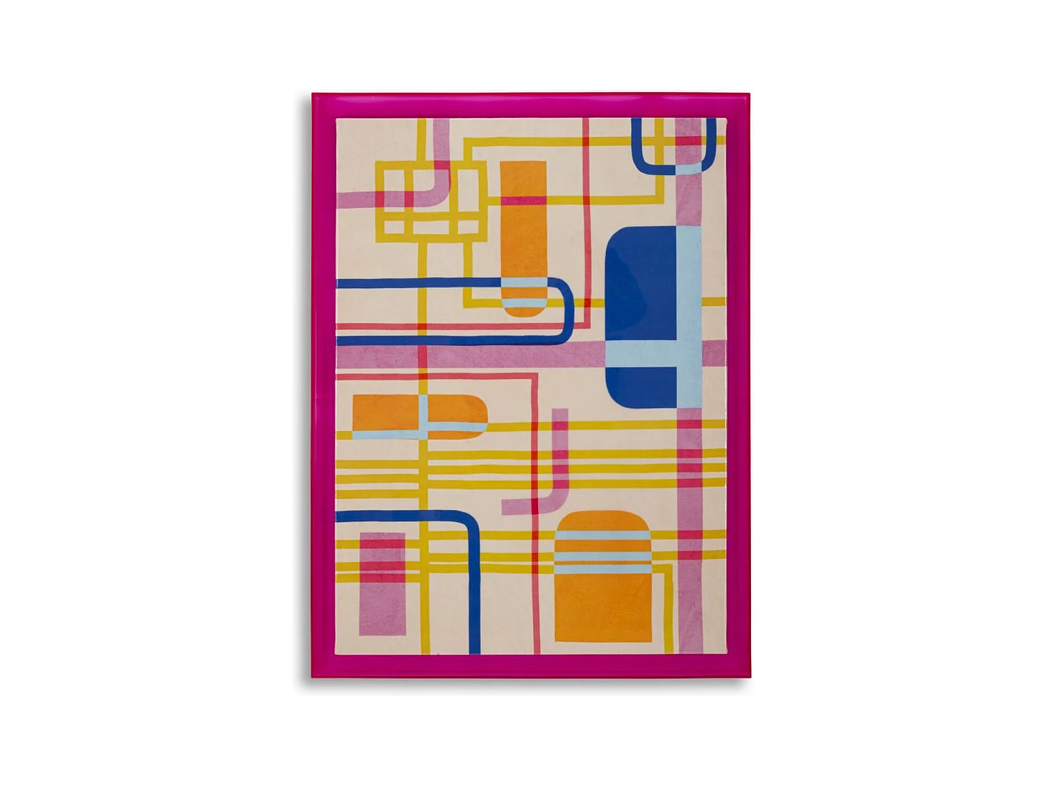 Impression sur Toile avec Cadre Psychédélique 2, Multicouleur, 60x3,3x80 cm, Seven Design